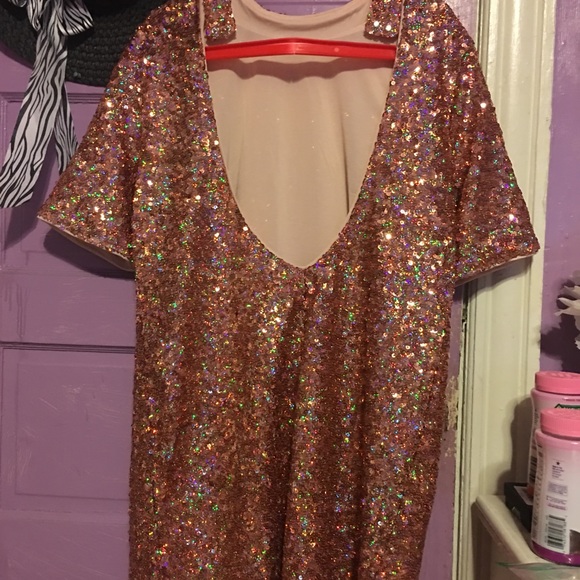 Multi-color sequence dress. - Picture 4 of 4